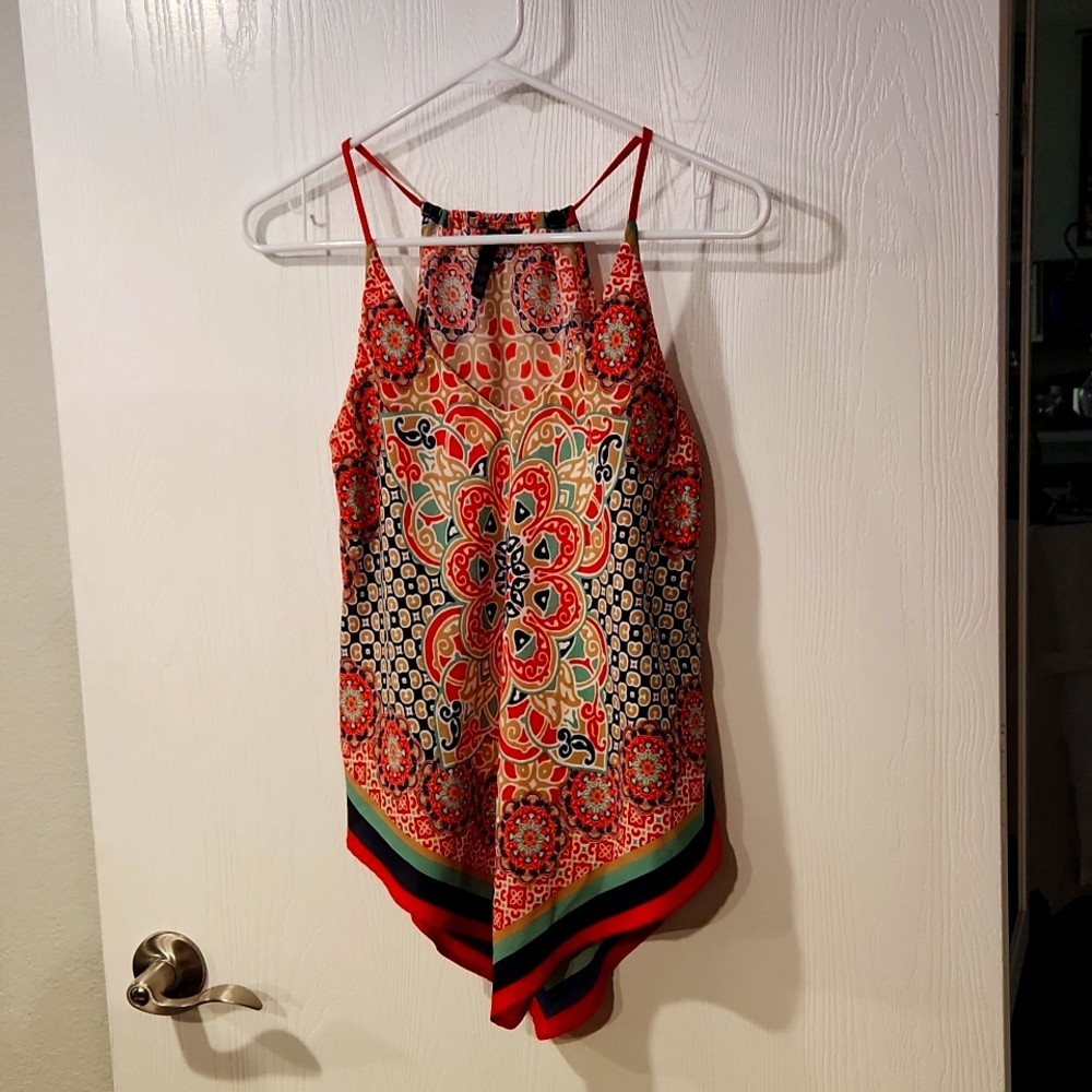 Really cute colorful boho tank top